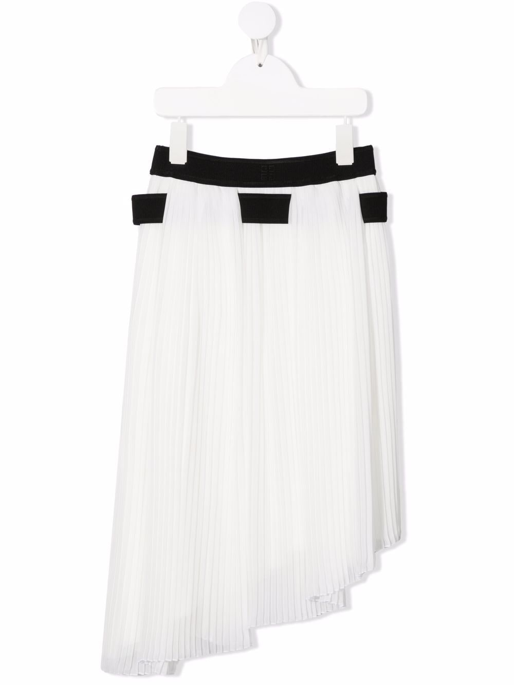 Givenchy Kids two-tone cotton pleated skirt - White von Givenchy Kids