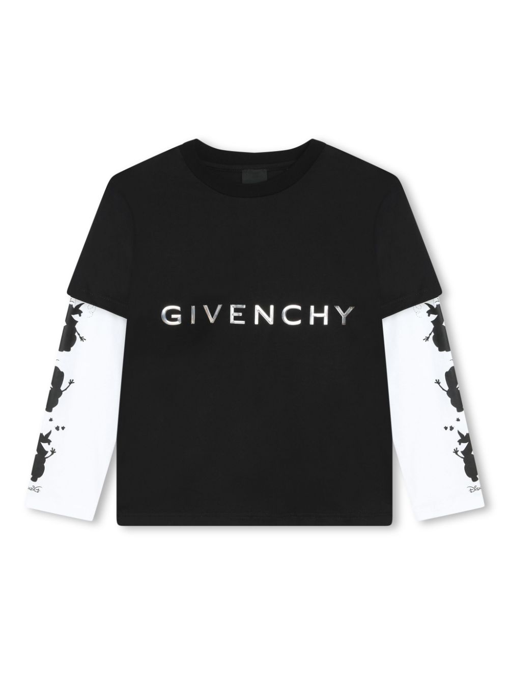 Givenchy Kids x Disney layered cotton T-shirt - Black von Givenchy Kids