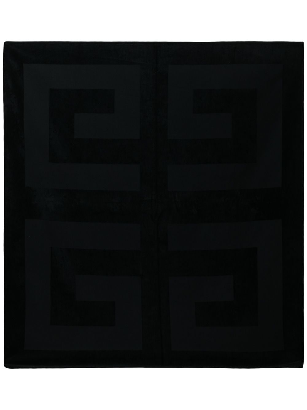 Givenchy 4G embossed towel - Black von Givenchy