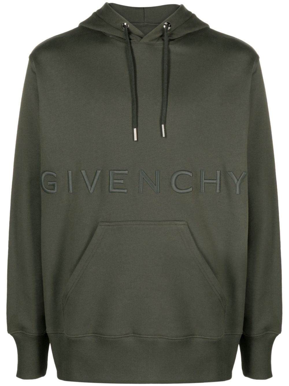 Givenchy 4G-embroidered cotton hoodie - Green von Givenchy