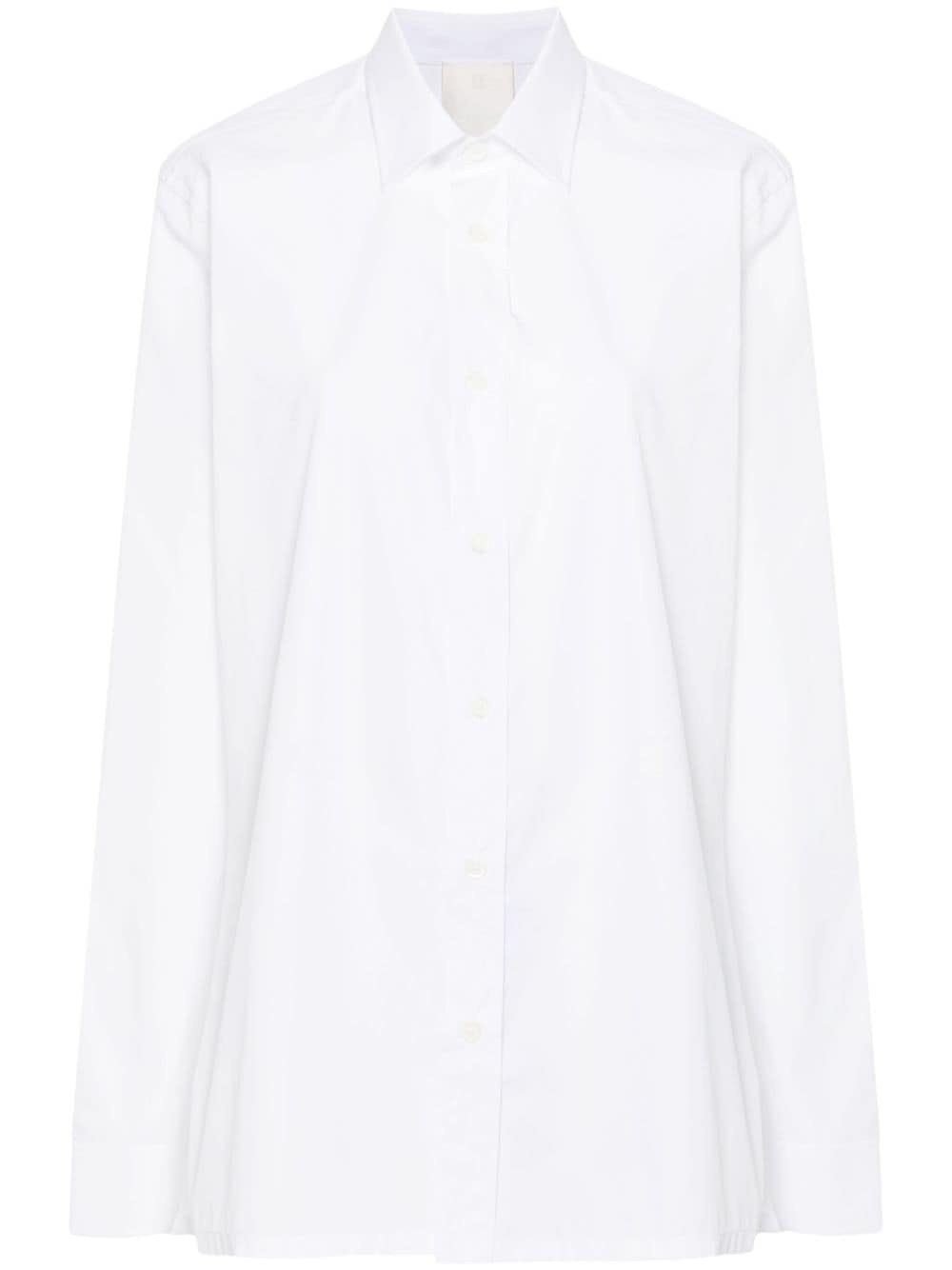 Givenchy 4G embroidered cotton shirt - White von Givenchy