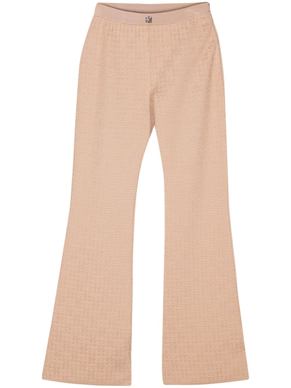 Givenchy 4G-jacquard flared trousers - Neutrals von Givenchy