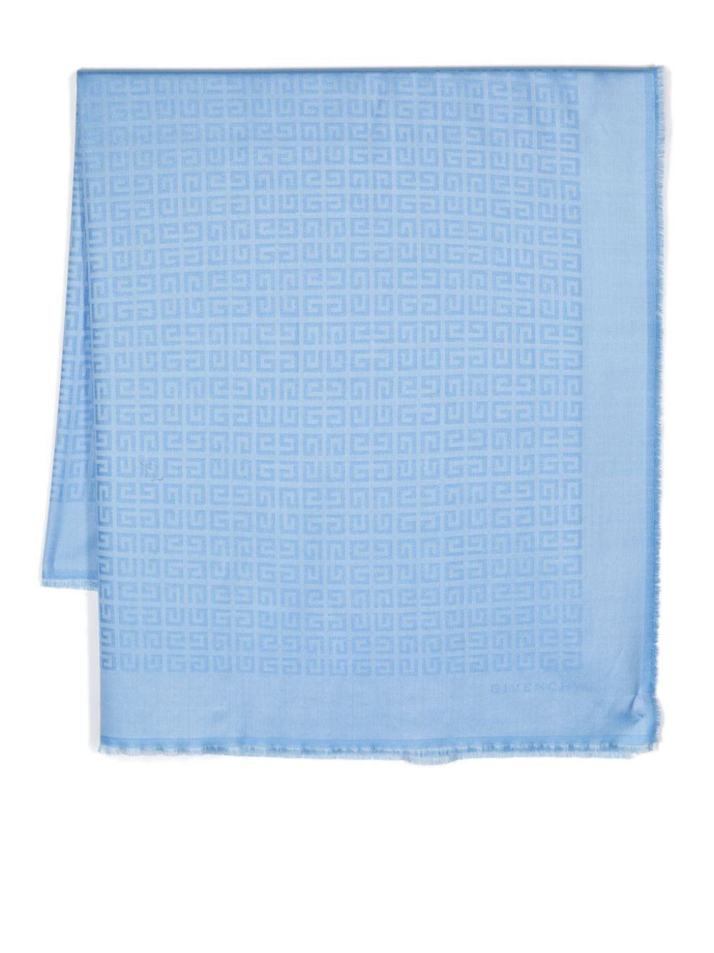 Givenchy 4G-jacquard lurex-detailing scarf - Blue von Givenchy