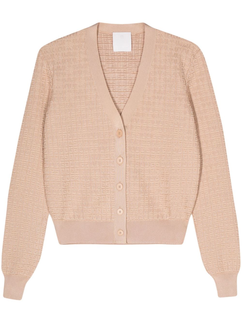 Givenchy 4G-logo jacquard cardigan - Neutrals von Givenchy