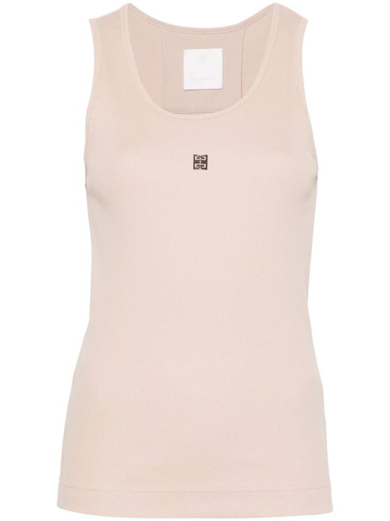 Givenchy 4G-motif ribbed top - Neutrals von Givenchy