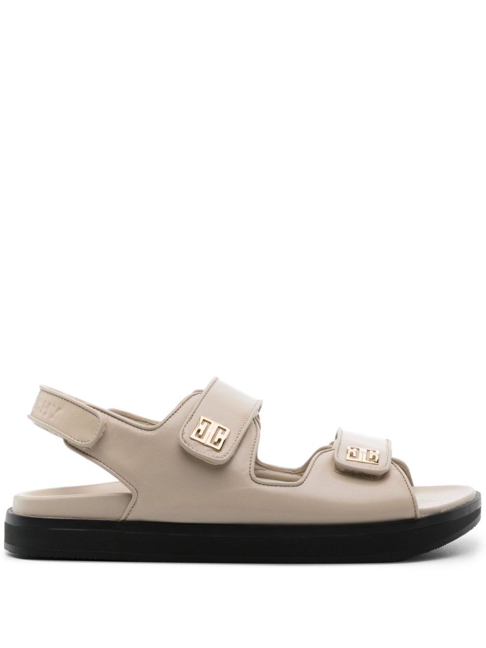 Givenchy 4G-plaque leather sandals - Neutrals von Givenchy