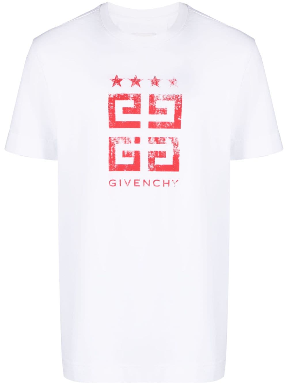 Givenchy 4G-print cotton T-shirt - White von Givenchy