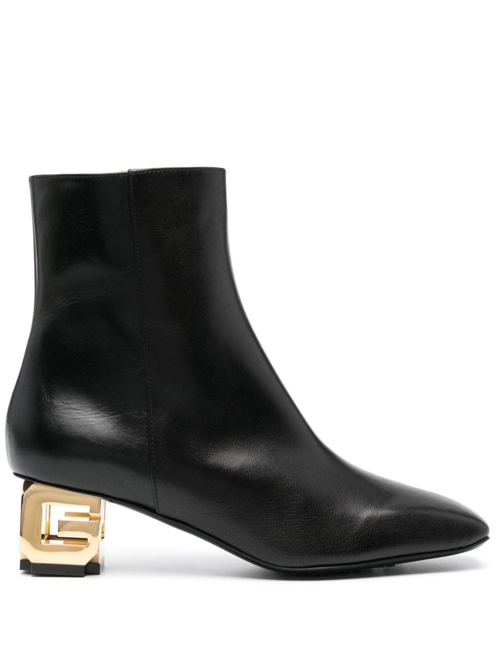 Givenchy 50mm logo-plaque leather boots - Black von Givenchy