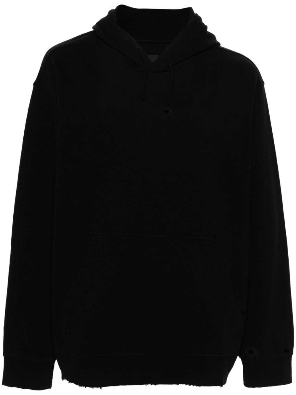 Givenchy Cut & Sewing cotton hoodie - Black von Givenchy