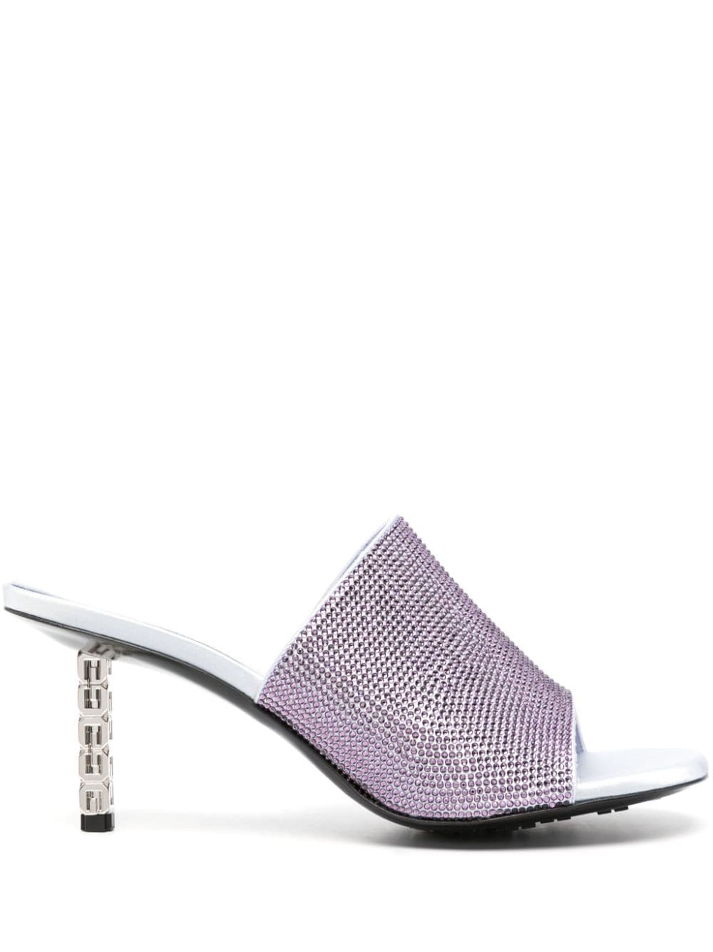 Givenchy G Cube embellished mules - Purple von Givenchy