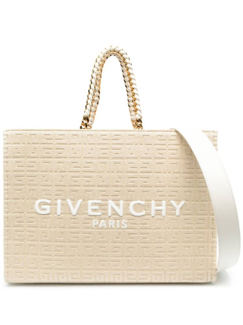 Givenchy G-Tote logo-print bag - Neutrals von Givenchy