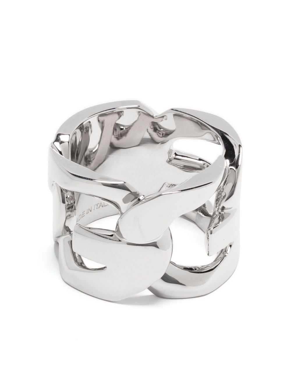Givenchy ID engraved-logo ring - Silver von Givenchy