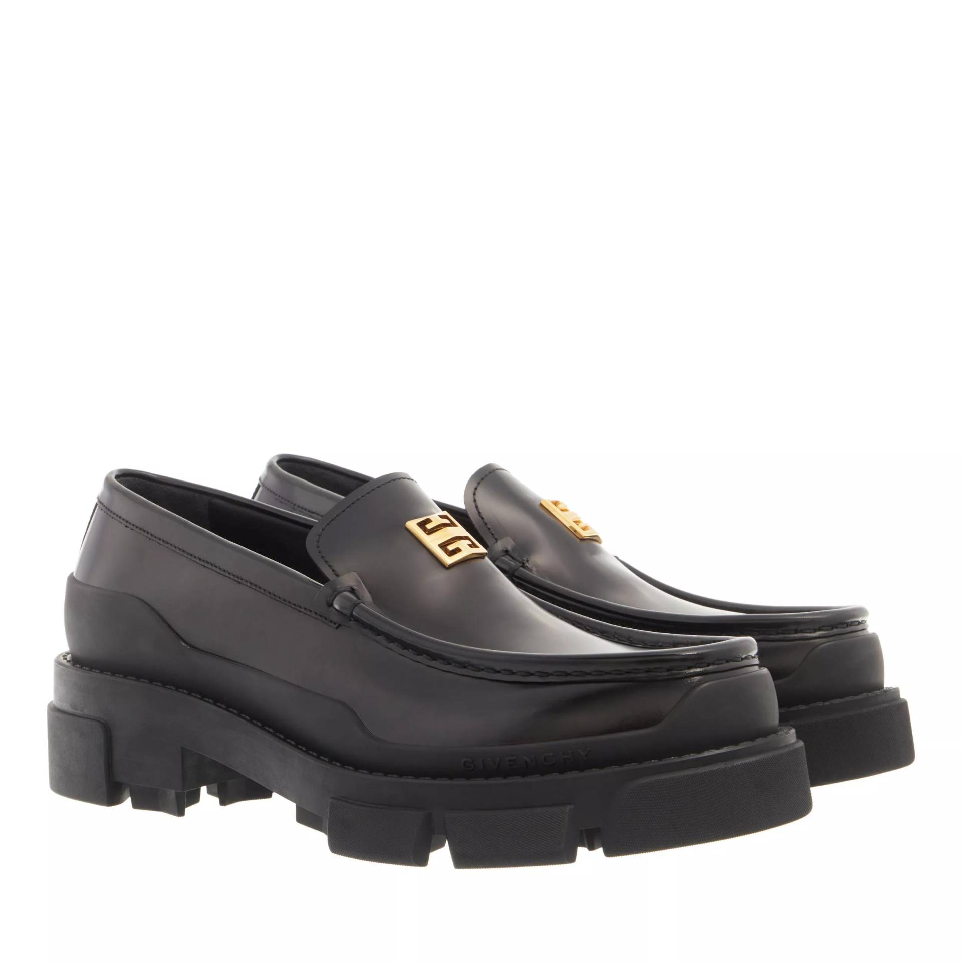 Givenchy Loafer - Black Leather Flat Shoes - Gr. 41 (EU) - in Schwarz - für Damen von Givenchy