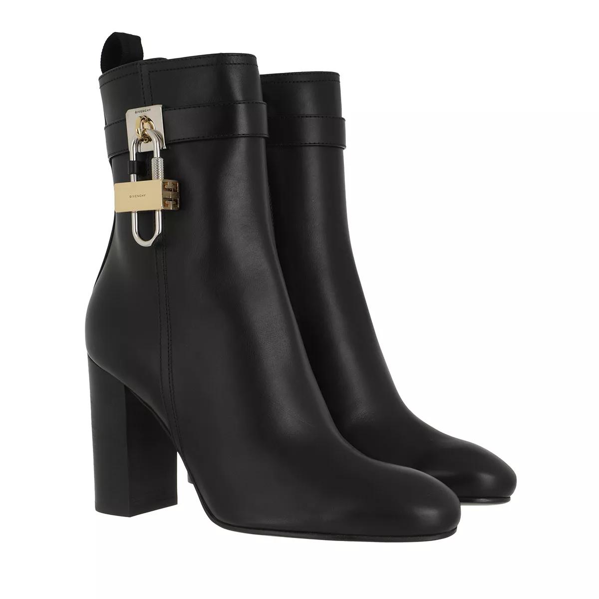 Givenchy Boots & Stiefeletten - Padlock Ankle Boots Leather - Gr. 39 (EU) - in Schwarz - für Damen von Givenchy