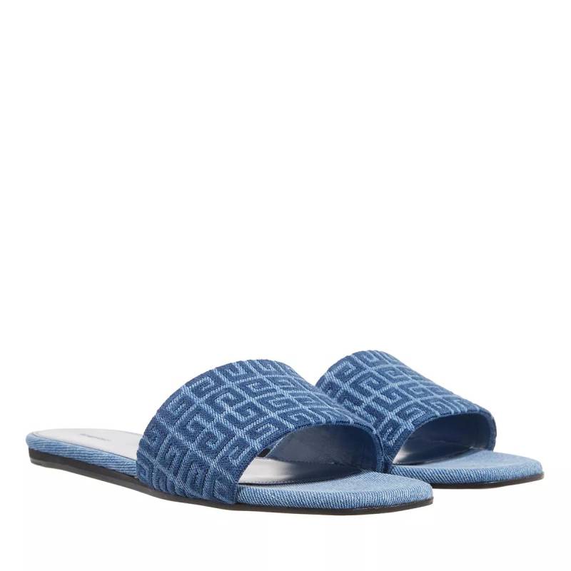 Givenchy Sandalen - 4G Slide Flat Sandals - Gr. 36 (EU) - in Blau - für Damen von Givenchy