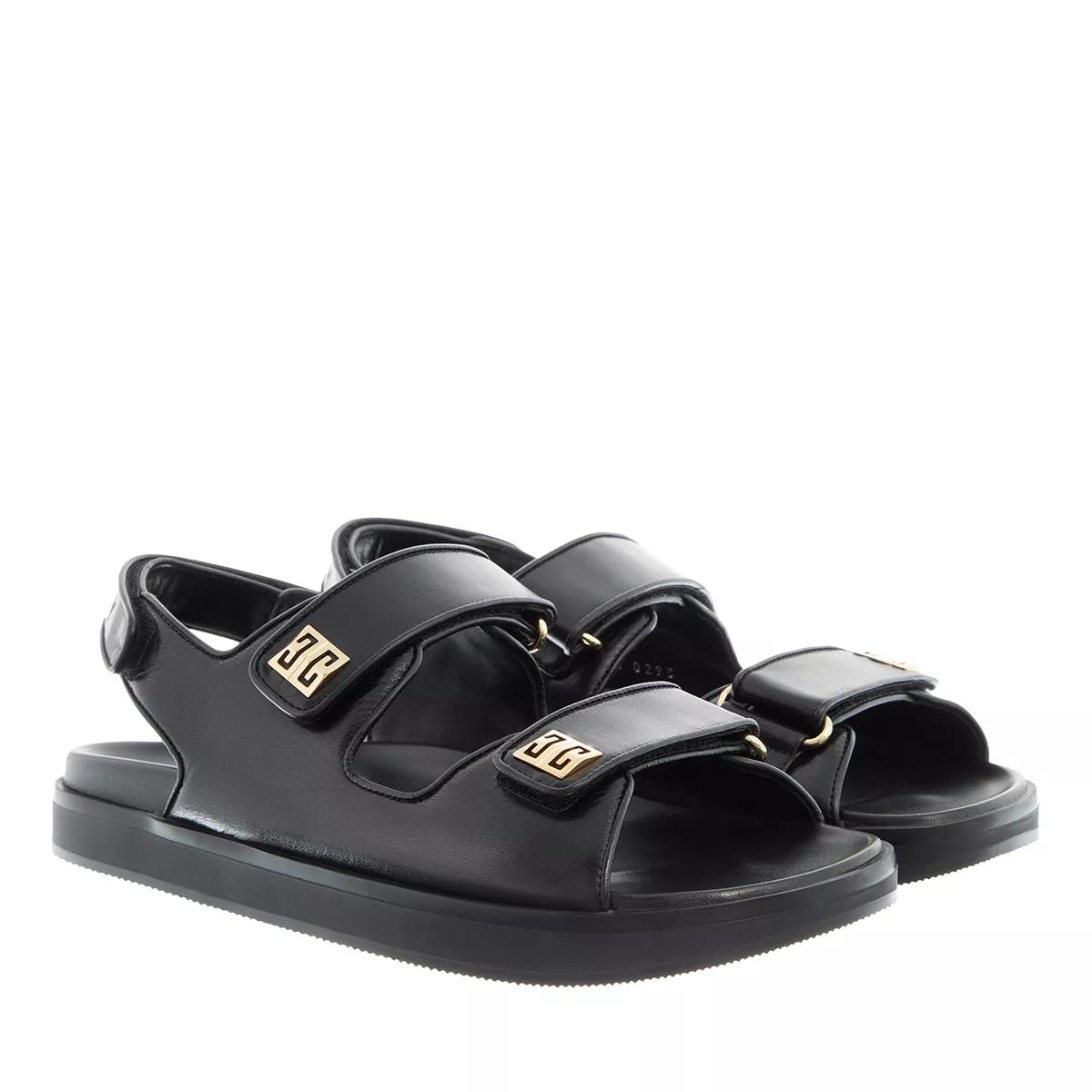 Givenchy Sandalen - 4G Strap Flat Sandals - Gr. 36 (EU) - in Schwarz - für Damen von Givenchy