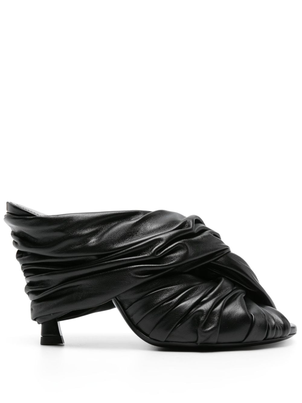 Givenchy Twist leather mules - Black von Givenchy