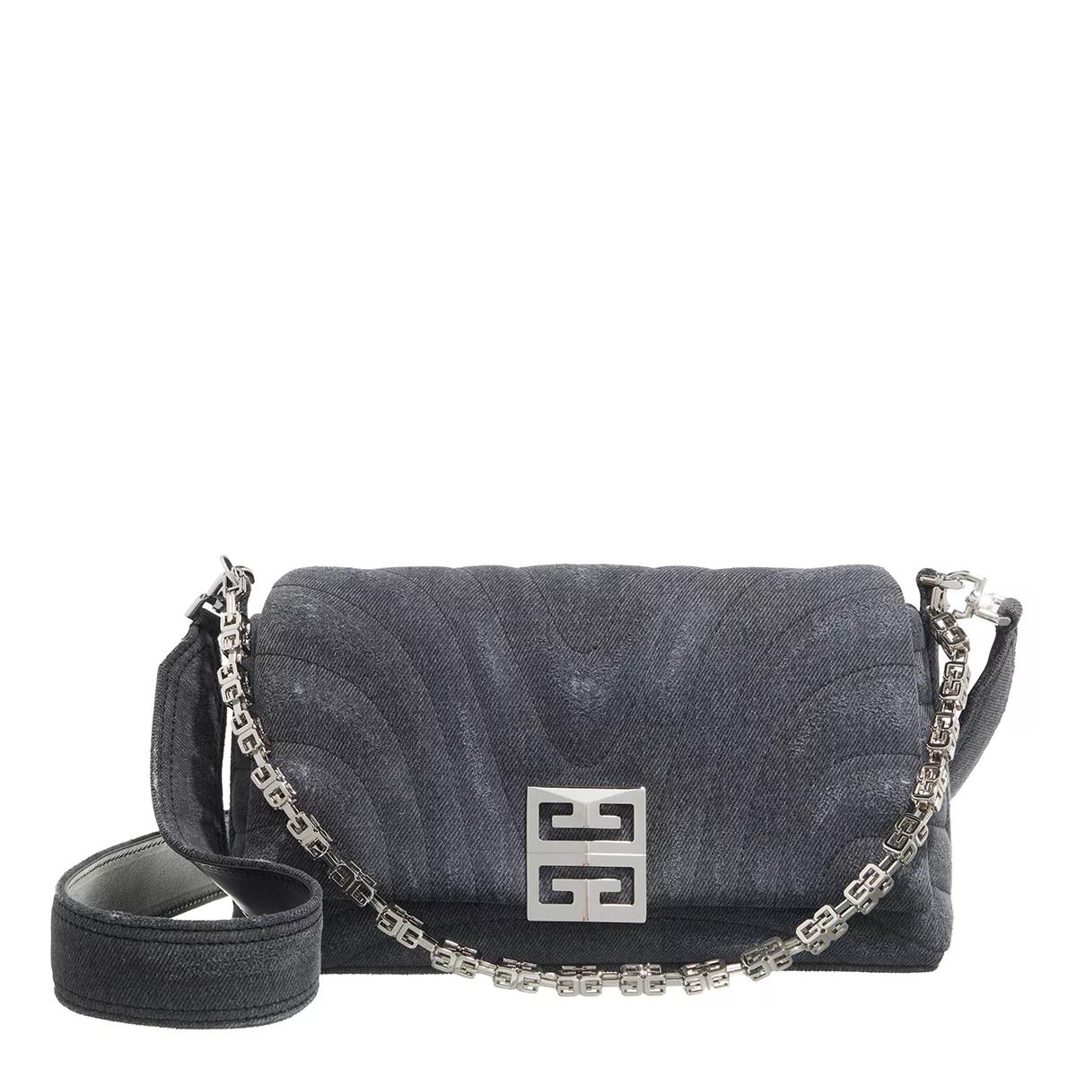 Givenchy Umhängetasche - Small 4G Soft Bag Quilted Denim - Gr. unisize - in Grau - für Damen von Givenchy