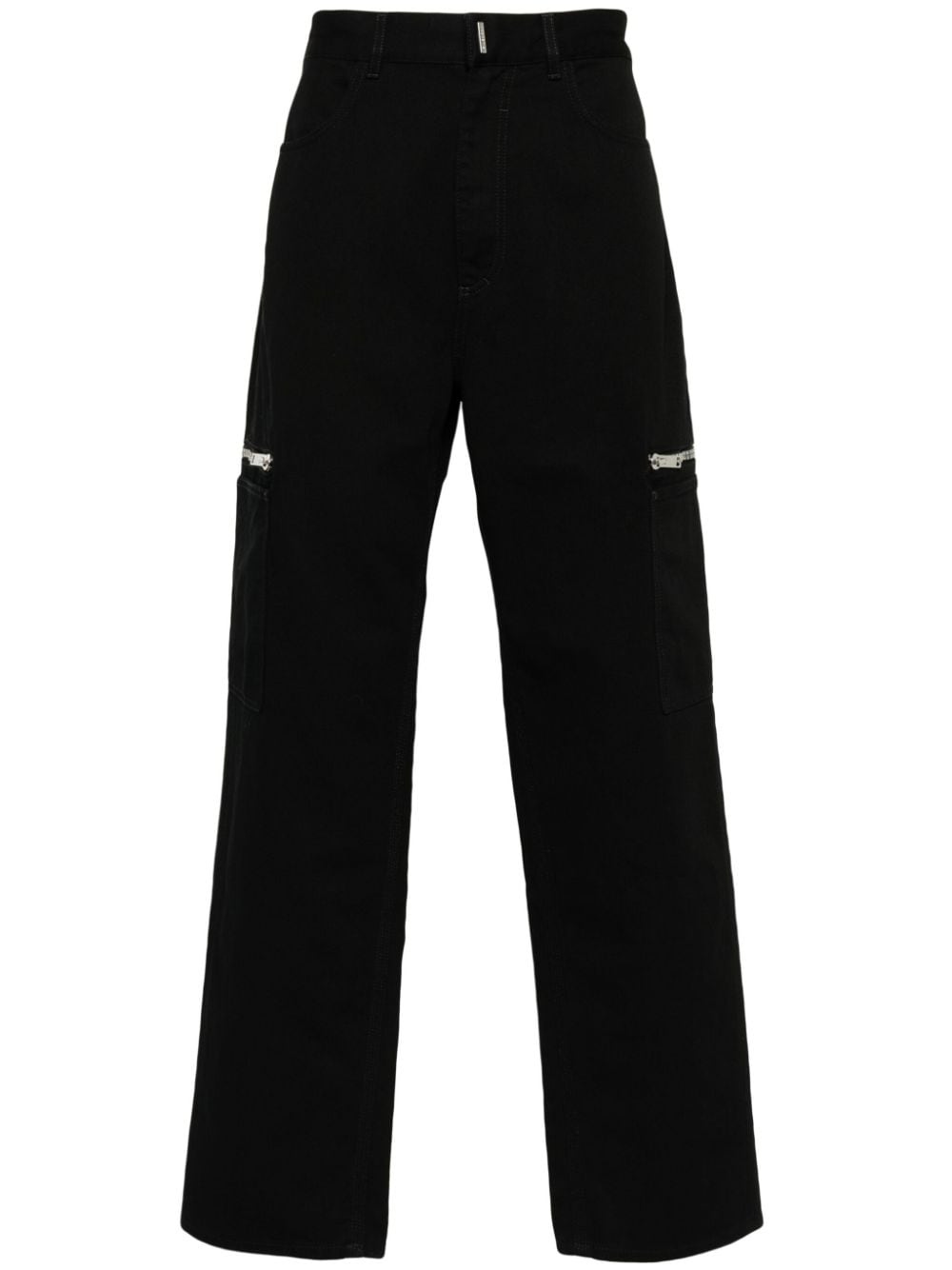 Givenchy cargo denim trousers - Black von Givenchy