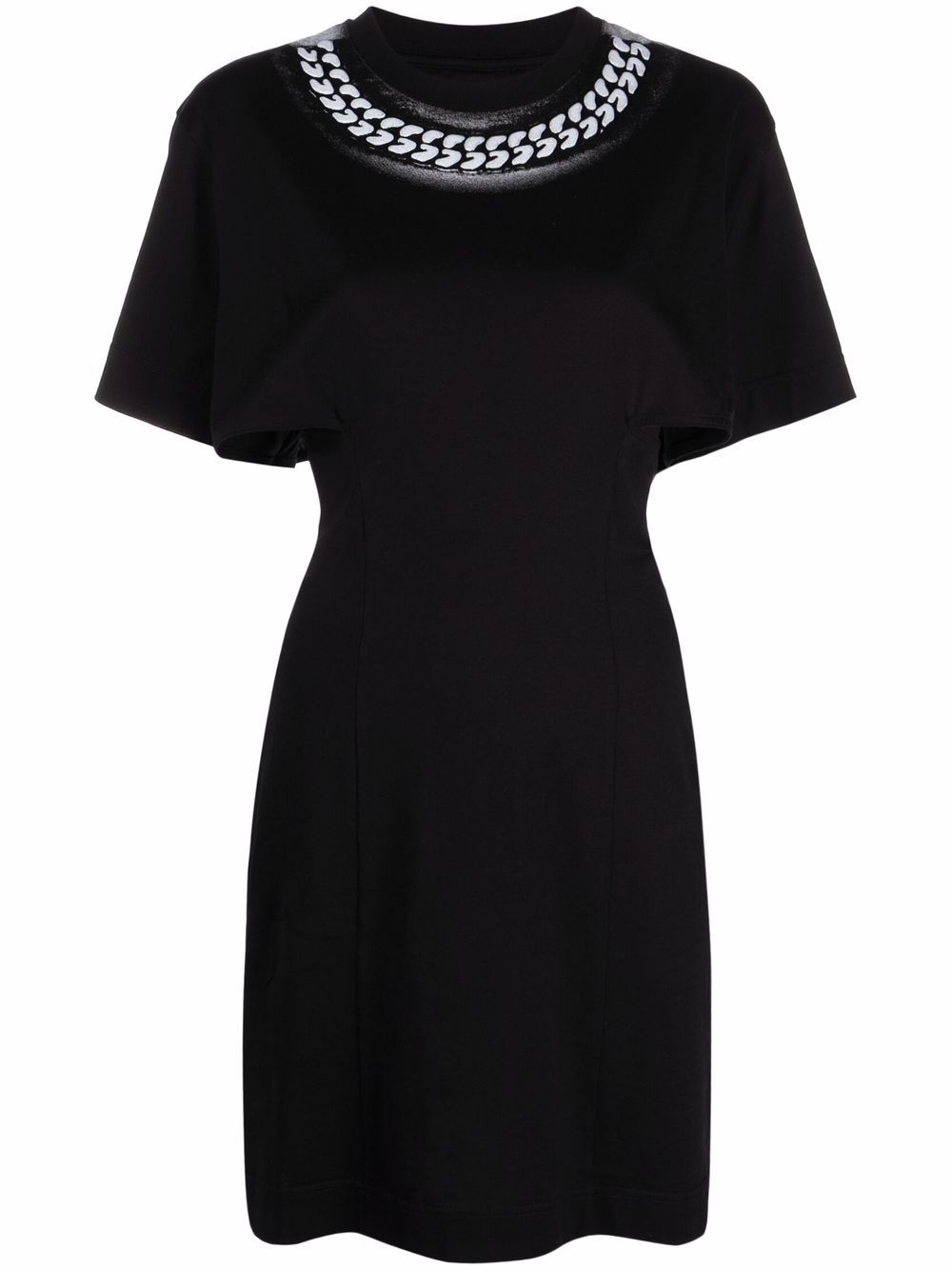 Givenchy chain-print T-shirt dress - Black von Givenchy