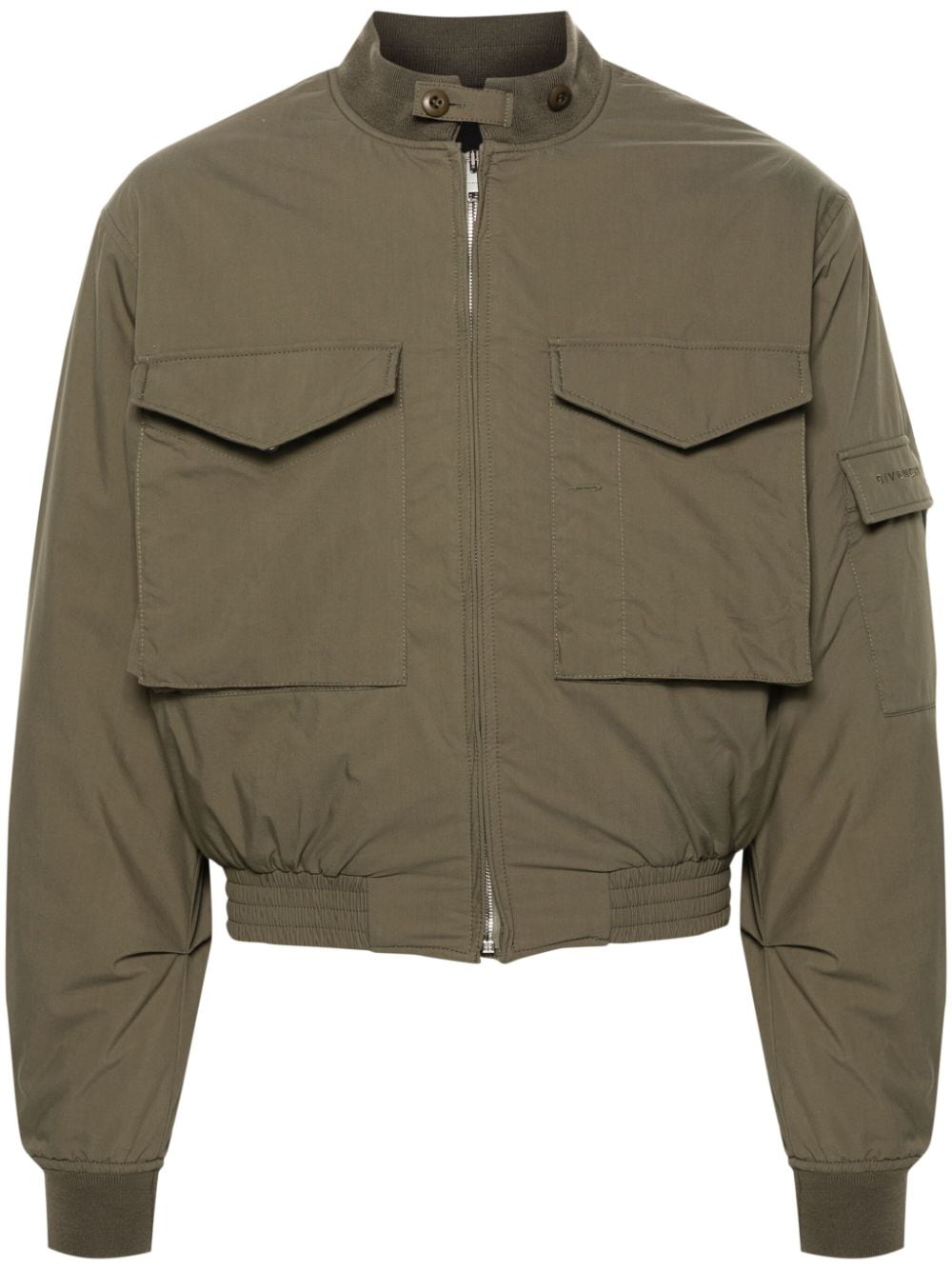 Givenchy cropped bomber jacket - Green von Givenchy