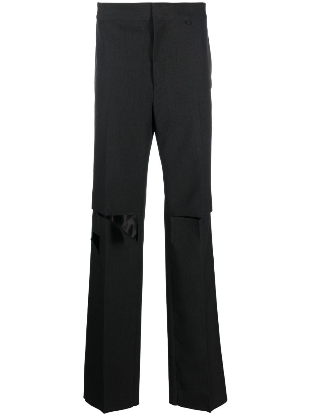 Givenchy distressed wool trousers - Grey von Givenchy