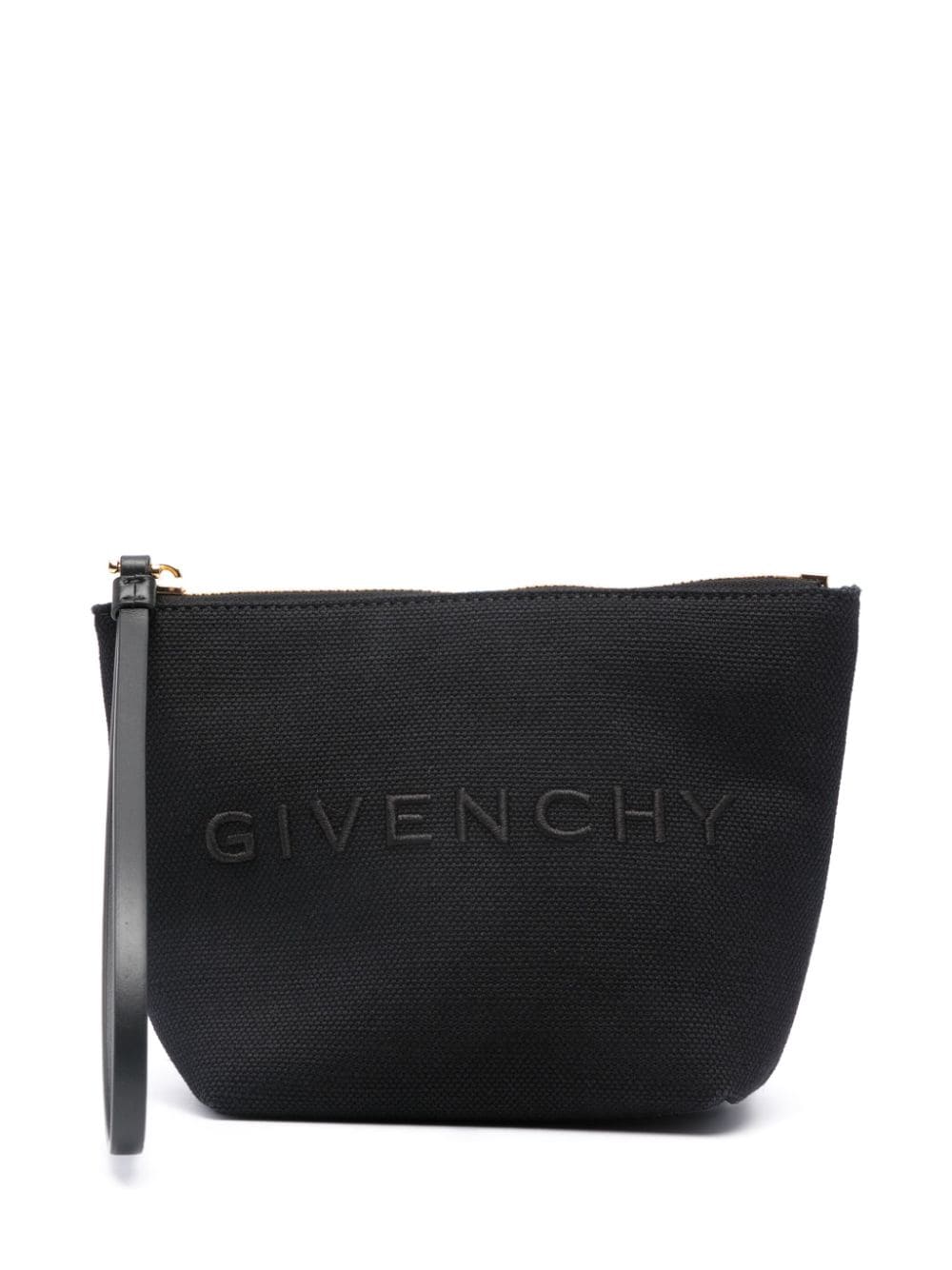 Givenchy embroidered-logo makeup bag - Black von Givenchy