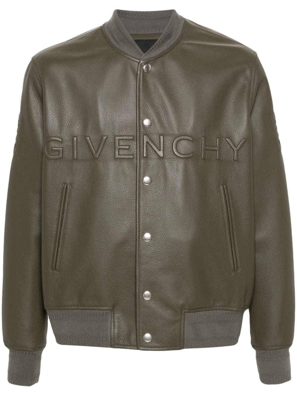 Givenchy logo-embossed bomber jacket - Green von Givenchy