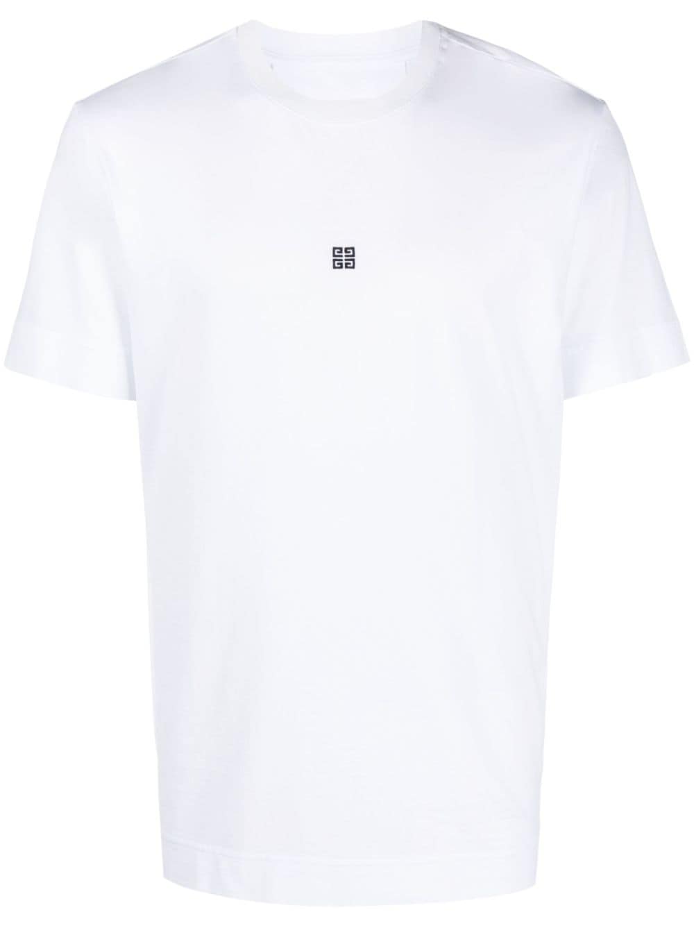 Givenchy logo-embroidered cotton T-shirt - White von Givenchy