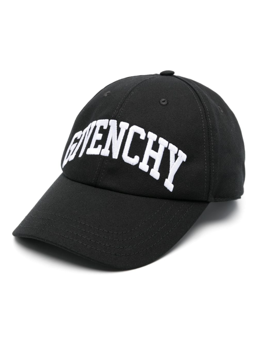 Givenchy logo-embroidered cotton-blend cap - Black von Givenchy