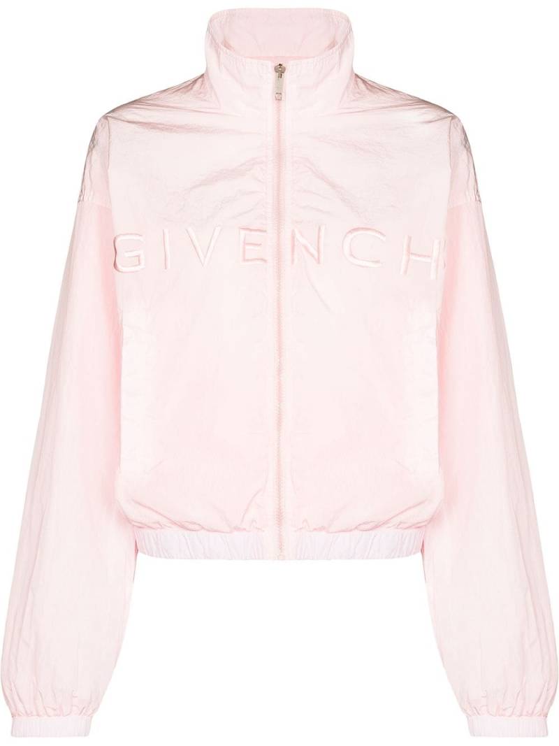 Givenchy logo-embroidered track jacket - Pink von Givenchy