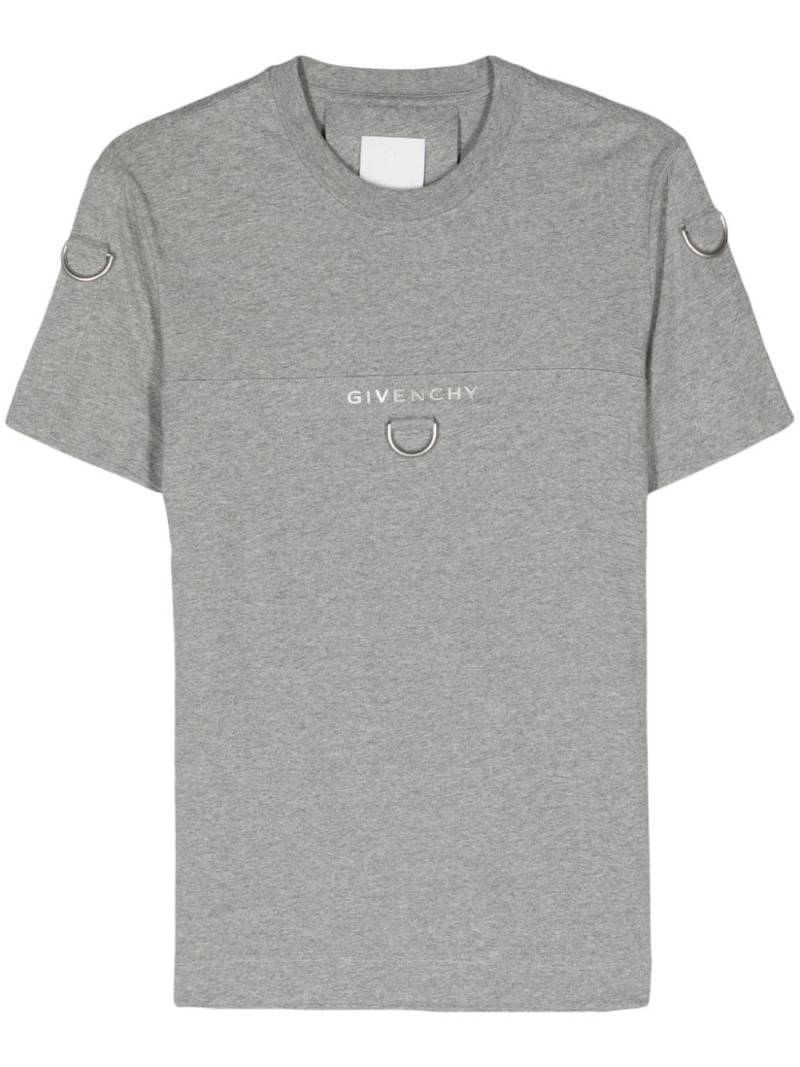 Givenchy logo-lettering cotton T-shirt - Grey von Givenchy