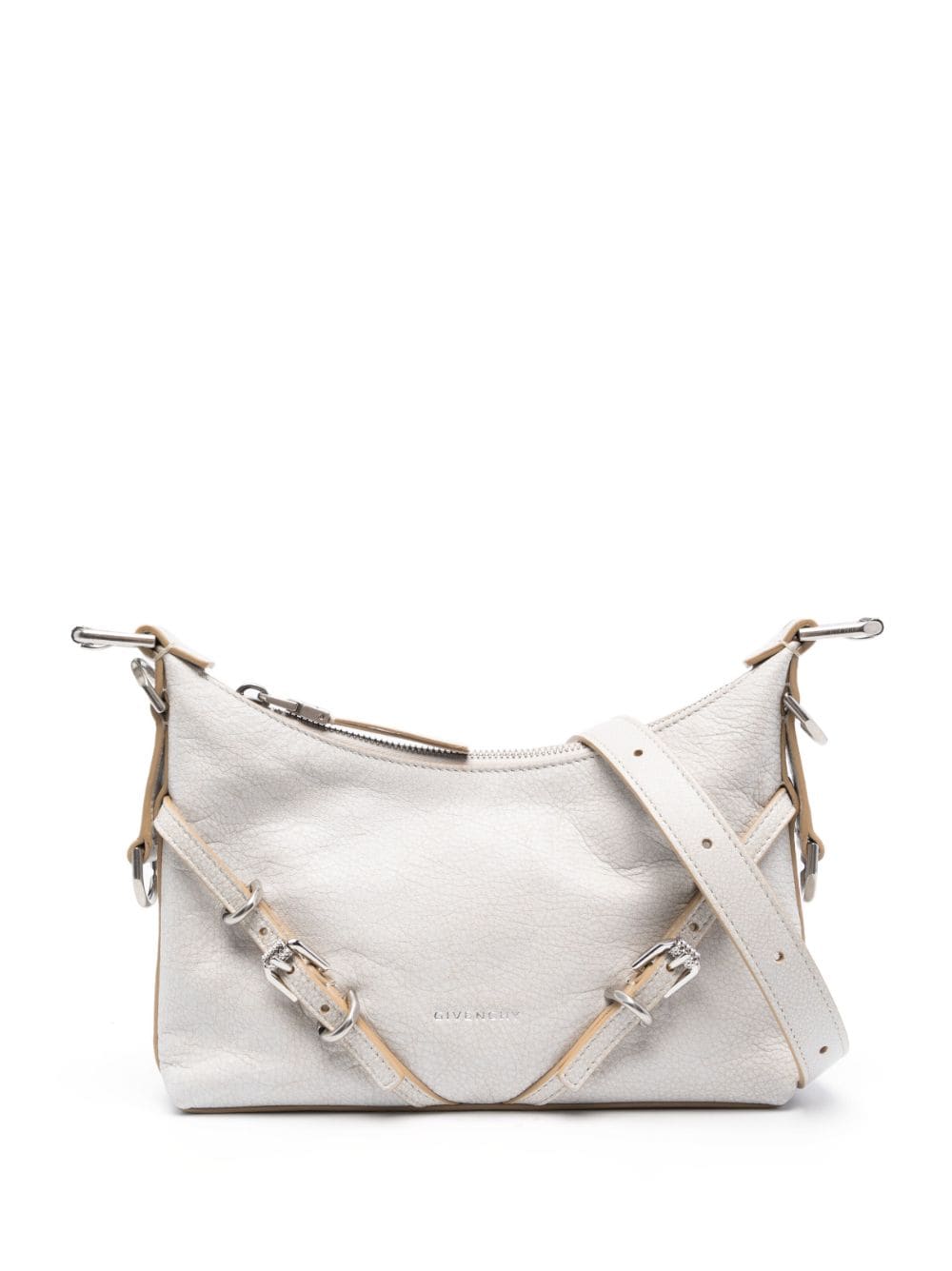 Givenchy logo-lettering cross body bag - Neutrals von Givenchy