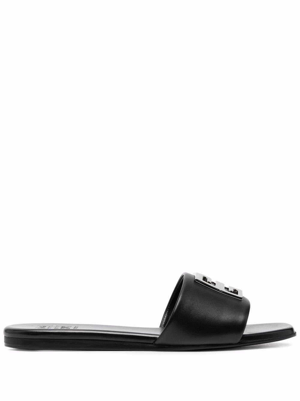 Givenchy logo-plaque detail sandals - Black von Givenchy