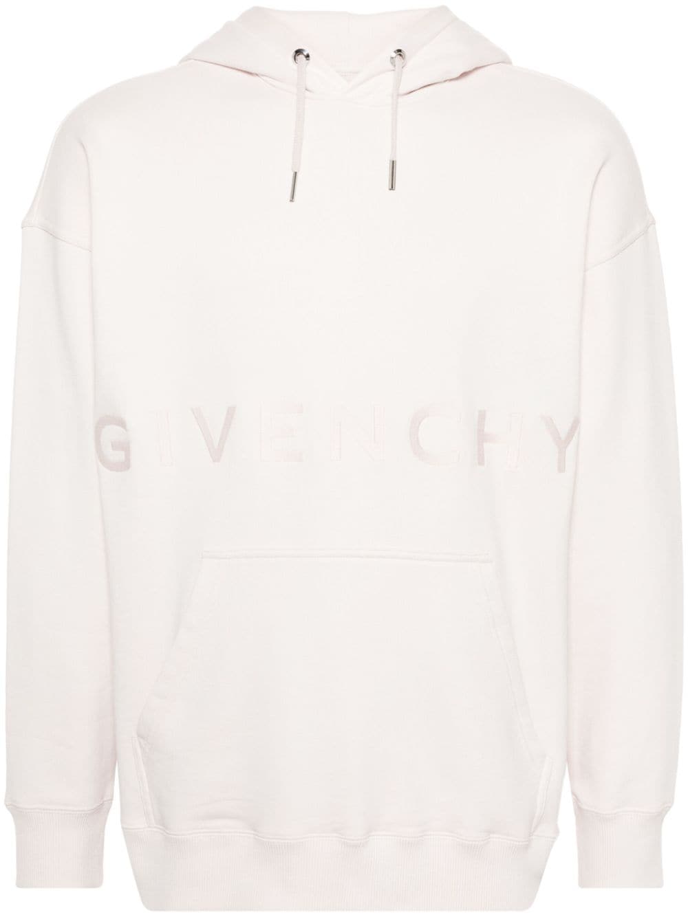 Givenchy logo-print cotton hoodie - Pink von Givenchy