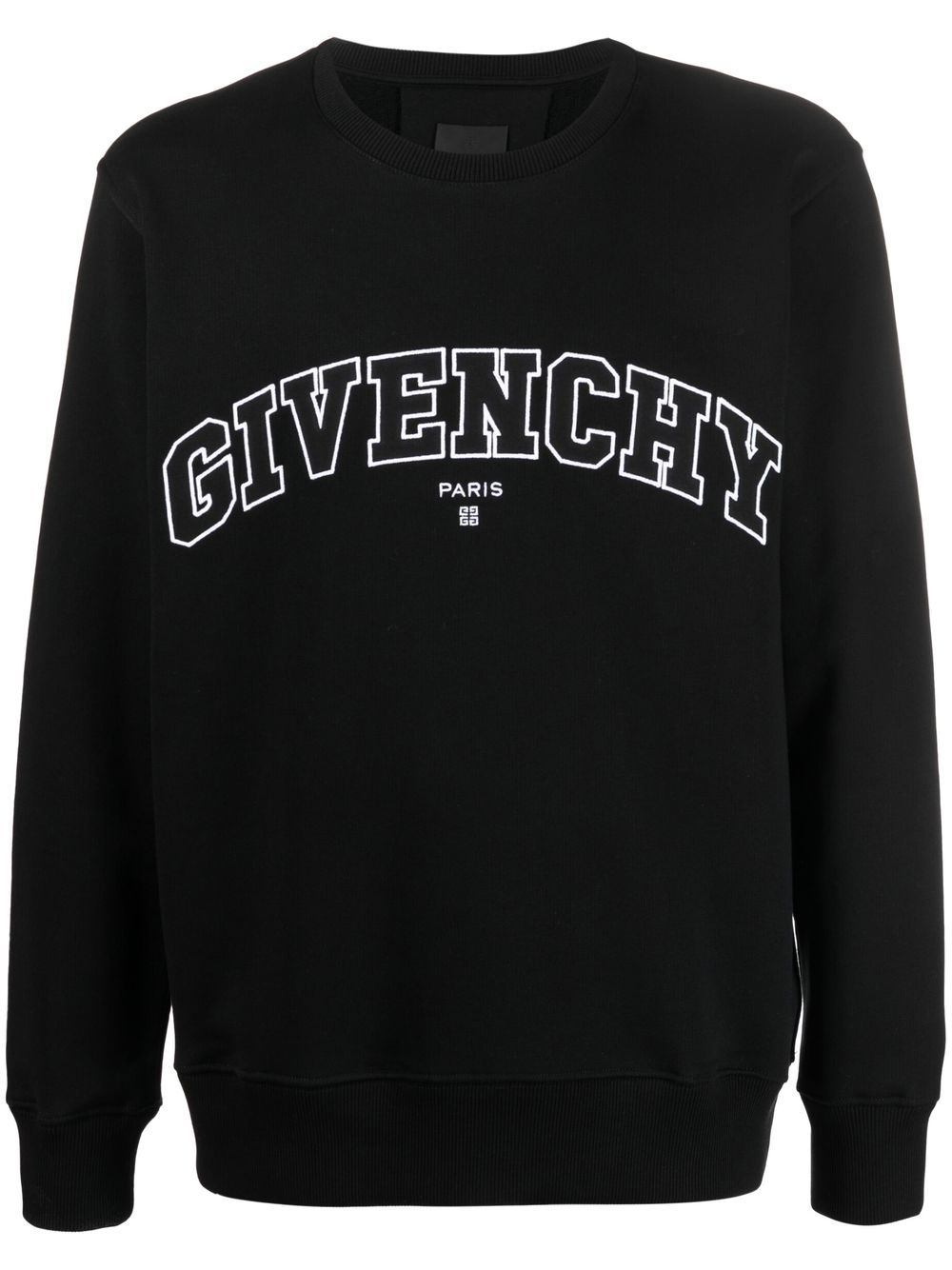 Givenchy logo-print crew-neck sweatshirt - Black von Givenchy