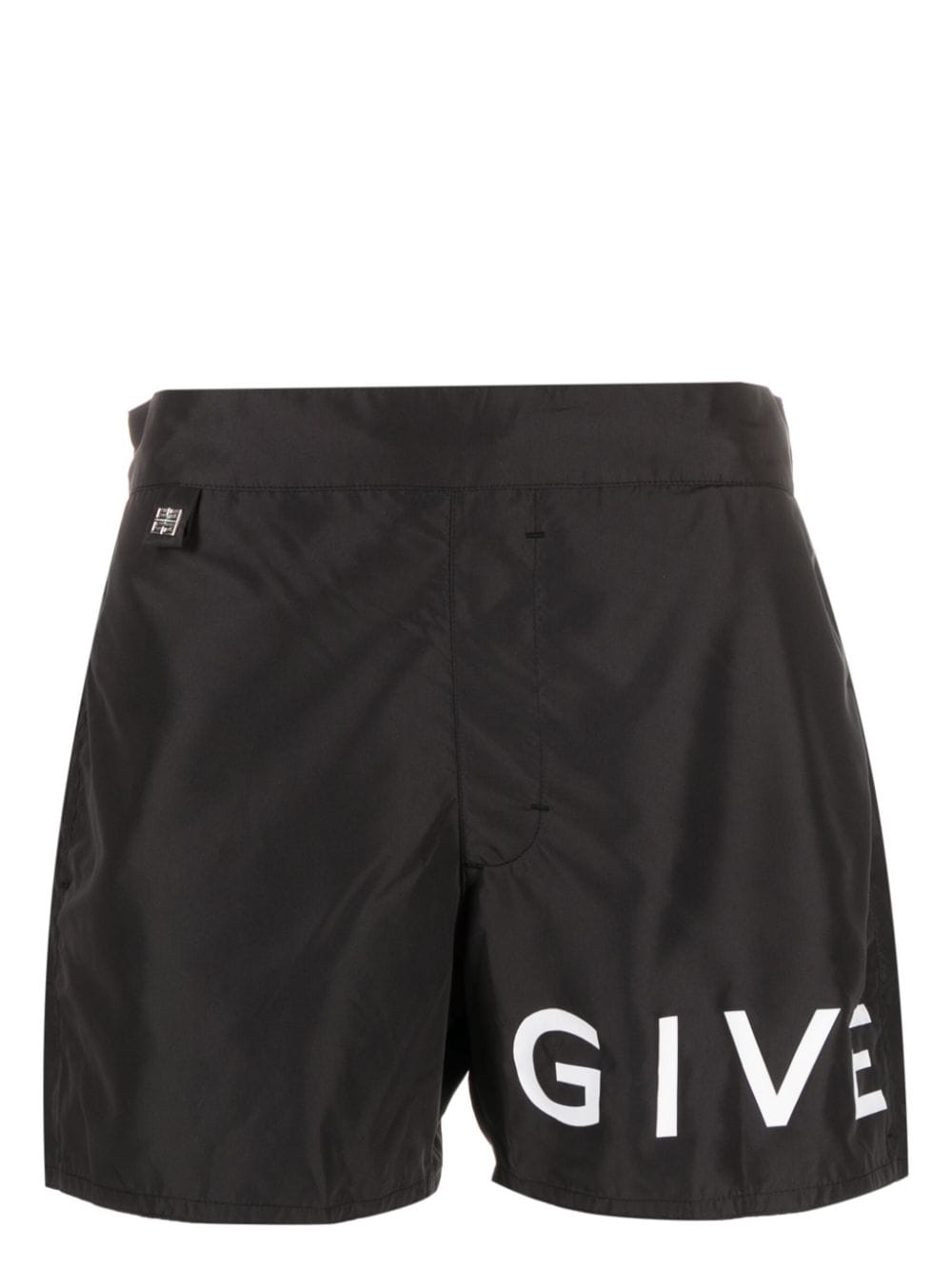 Givenchy logo-print elasticated swim shorts - Black von Givenchy
