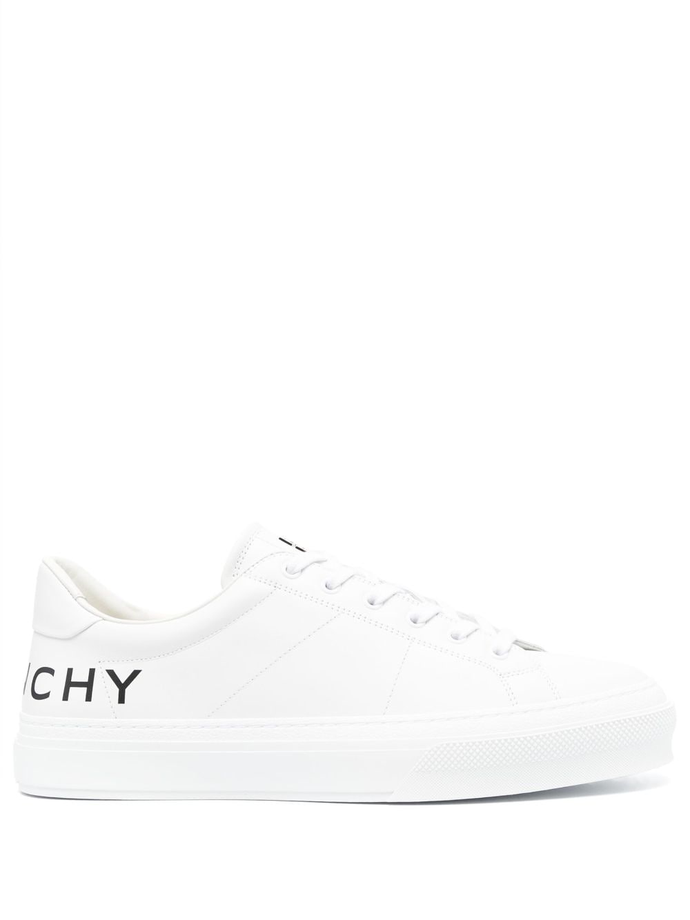 Givenchy logo-print leather sneakers - White von Givenchy
