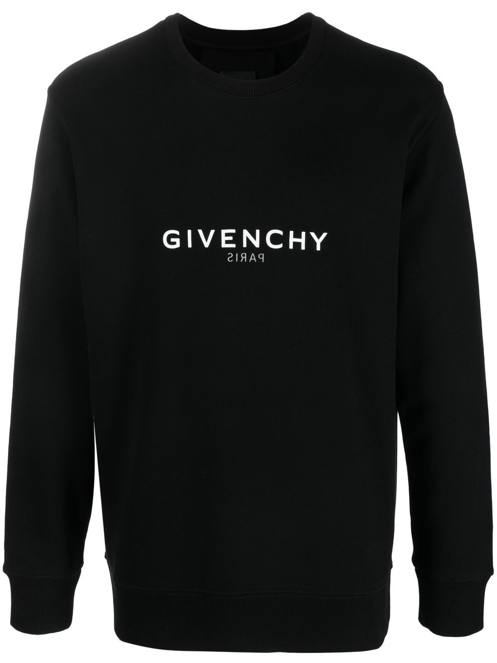 Givenchy logo-print long-sleeve sweatshirt - Black von Givenchy