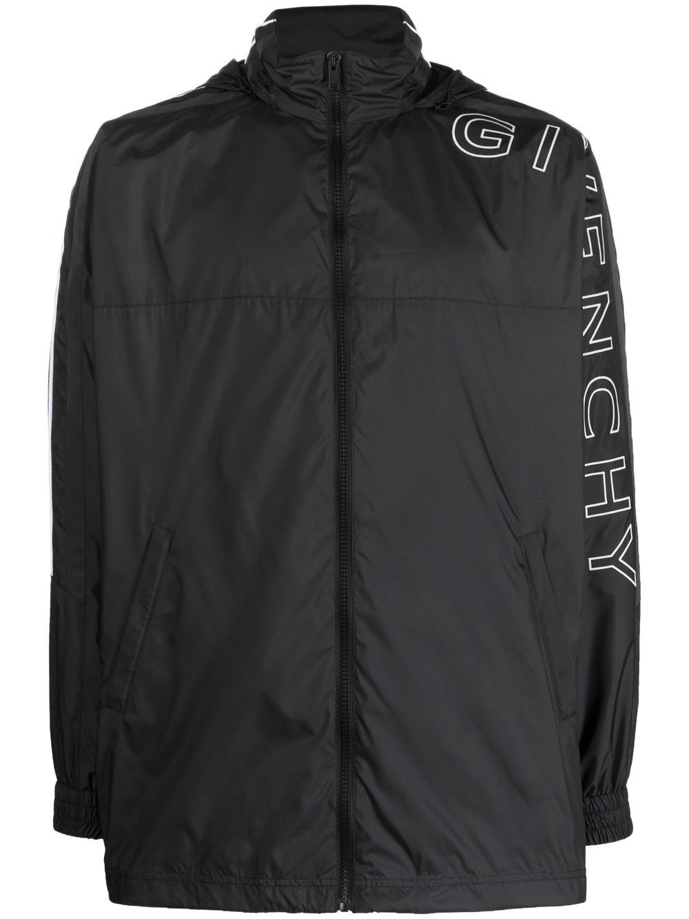 Givenchy long-sleeve logo-print jacket - Black von Givenchy