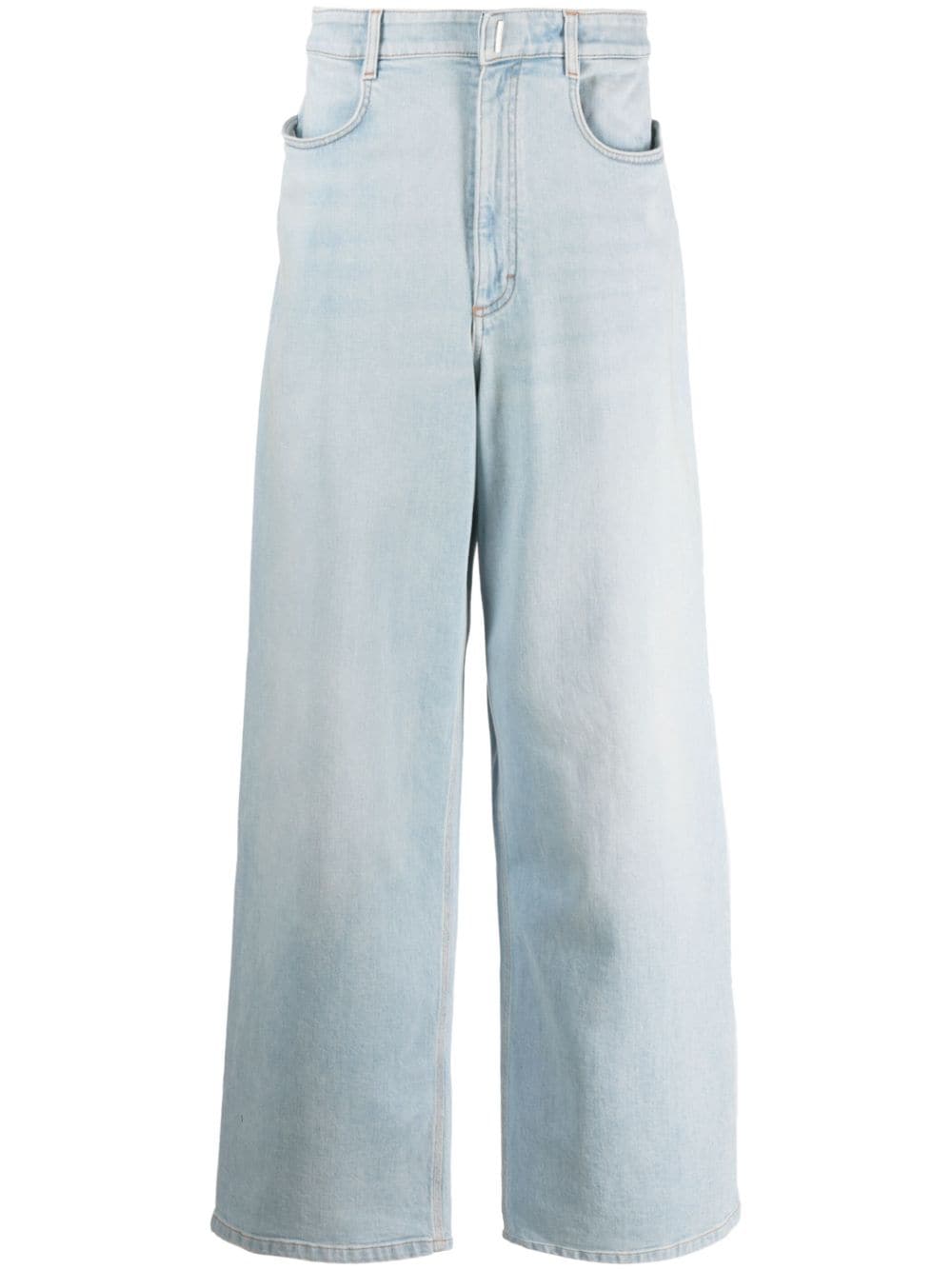 Givenchy low-crotch wide-leg denim jeans - Blue von Givenchy