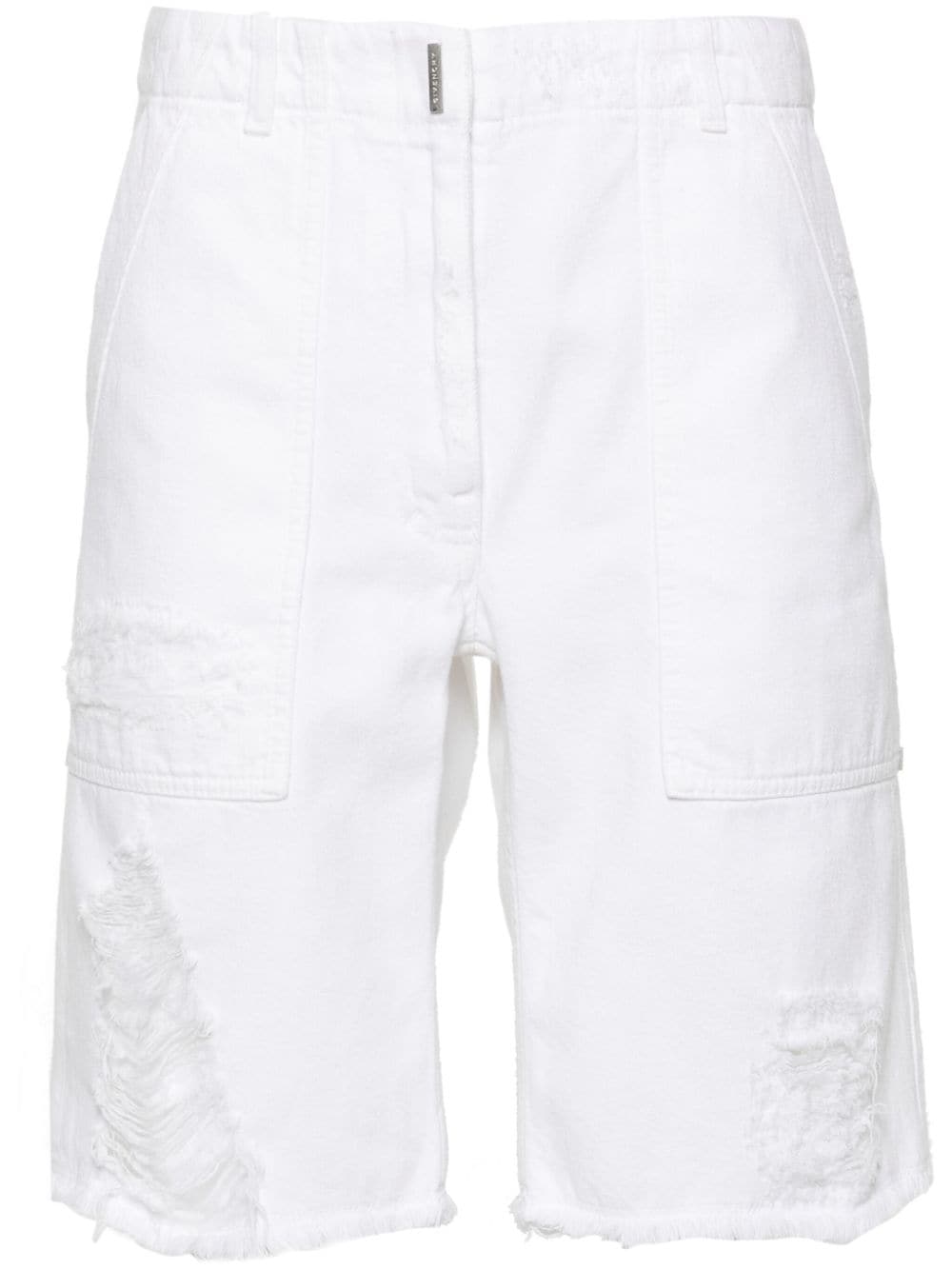 Givenchy mid-rise denim shorts - White von Givenchy