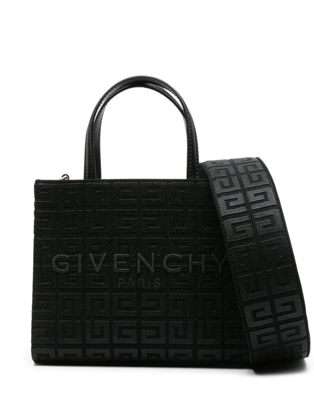 Givenchy mini G-Tote canvas tote bag - Black von Givenchy