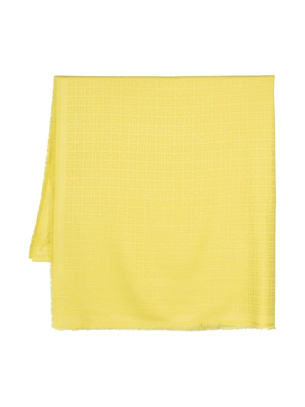 Givenchy monogram-print scarf - Yellow von Givenchy