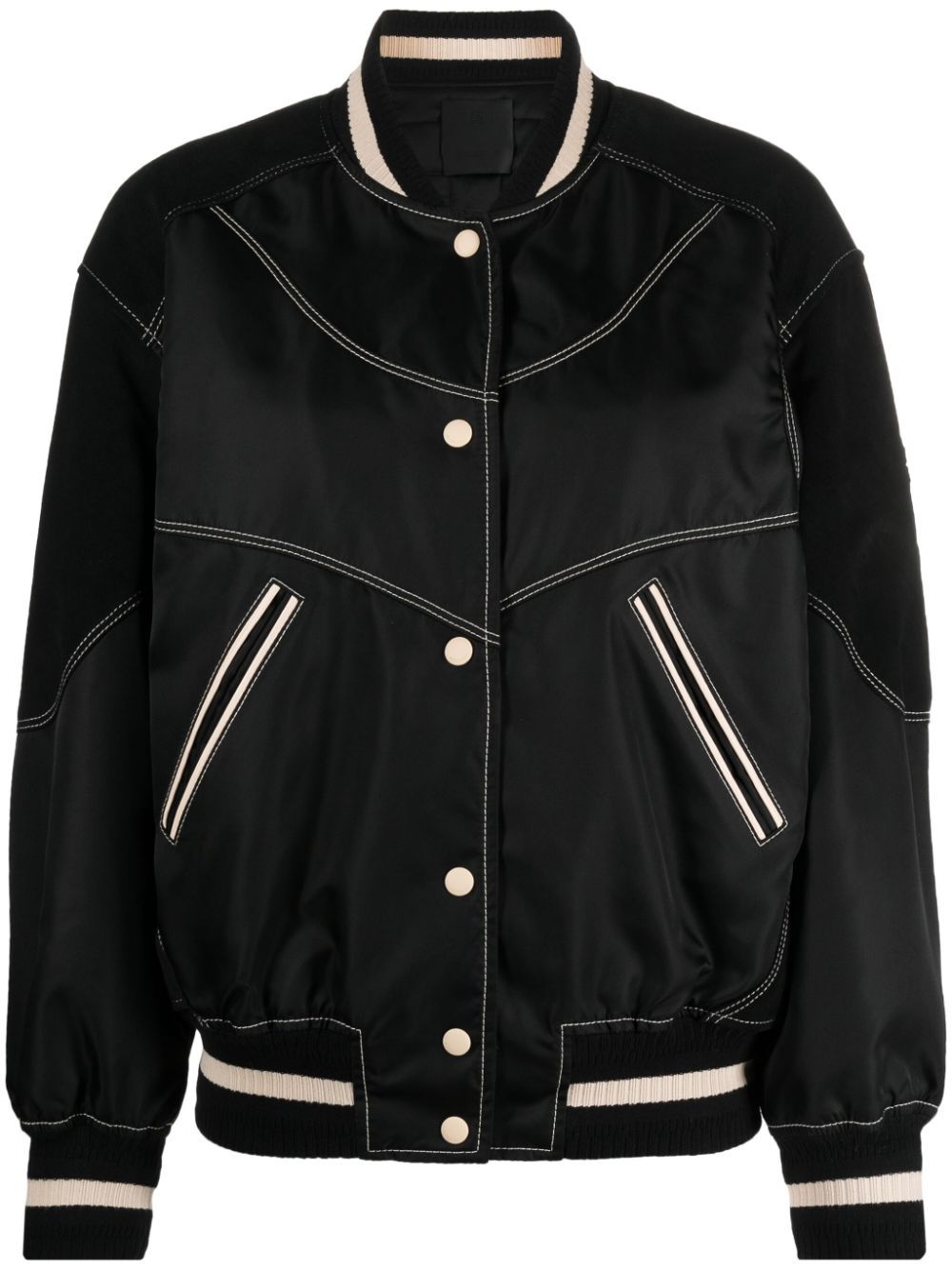 Givenchy panelled bomber jacket - Black von Givenchy