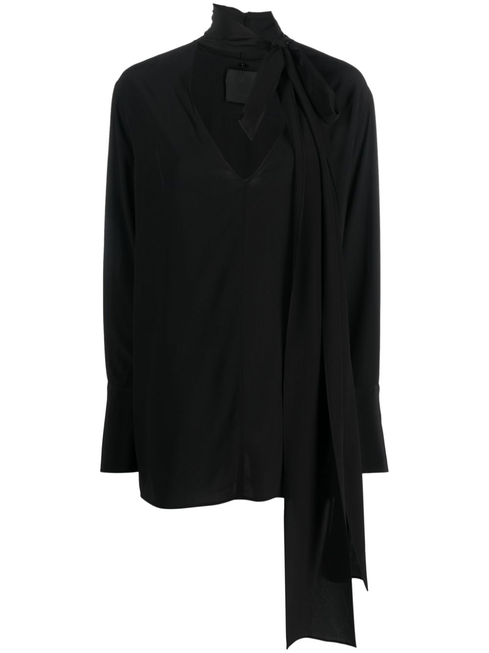 Givenchy pussy-bow silk blouse - Black von Givenchy