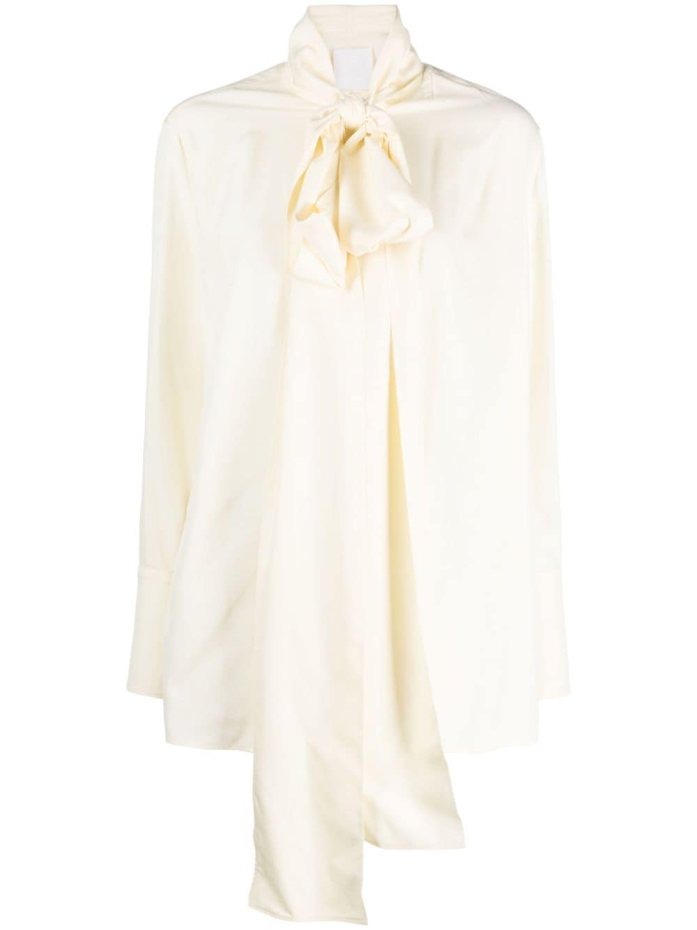 Givenchy pussy-bow silk blouse - Neutrals von Givenchy