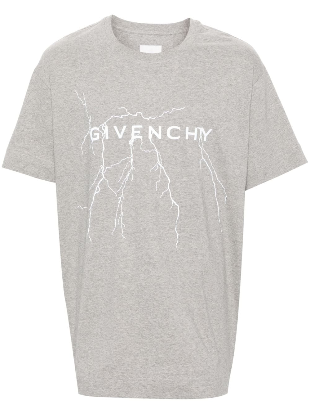 Givenchy reflective-print cotton T-shirt - Grey von Givenchy