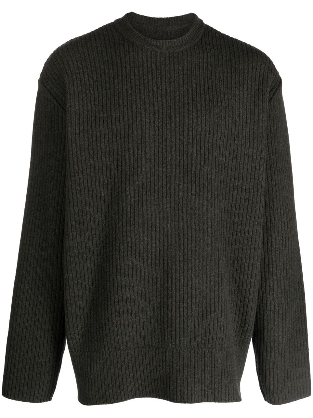 Givenchy ribbed-knit wool crew-neck jumper - Green von Givenchy