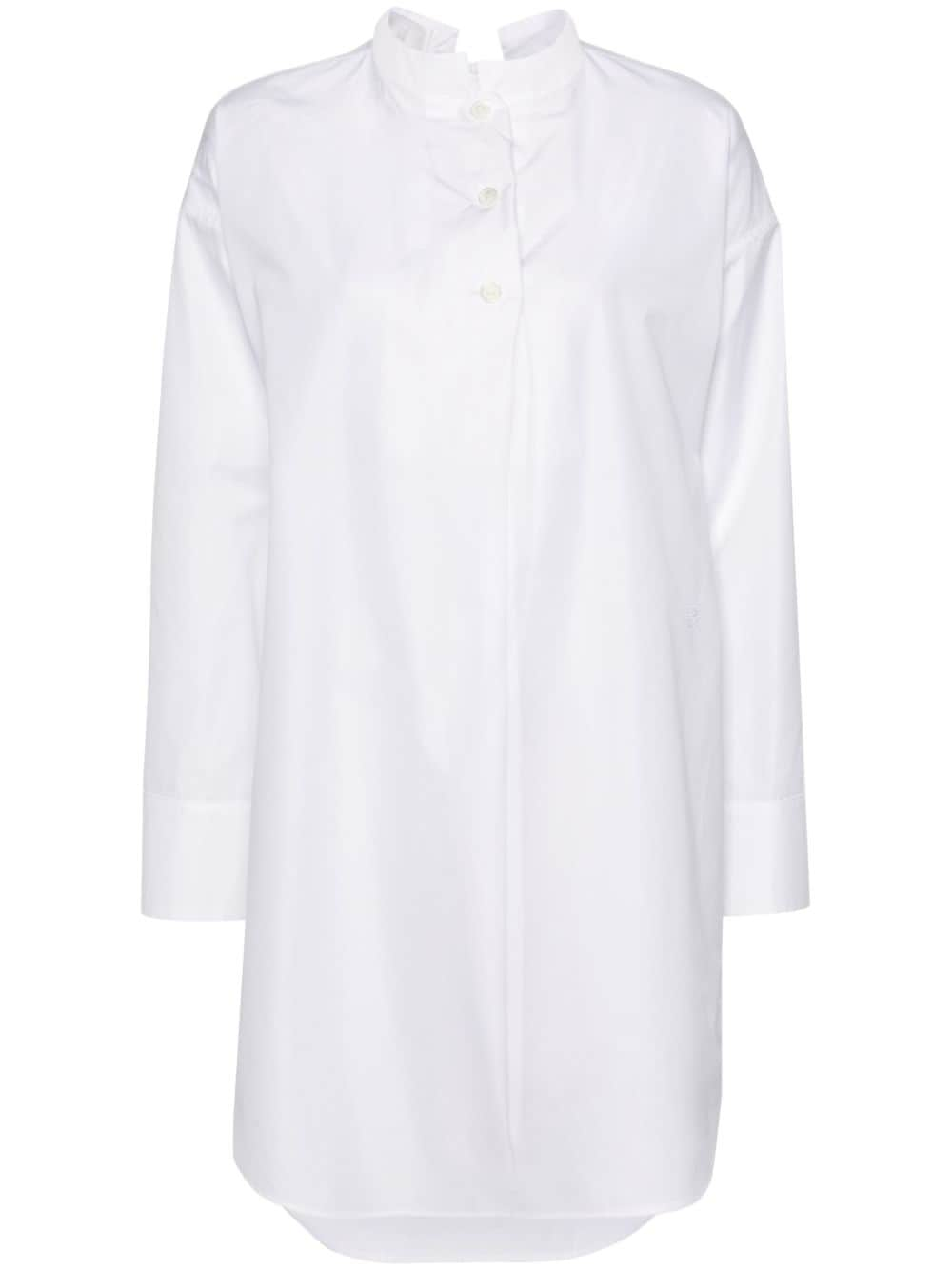 Givenchy stand-up collar shirt minidress - White von Givenchy